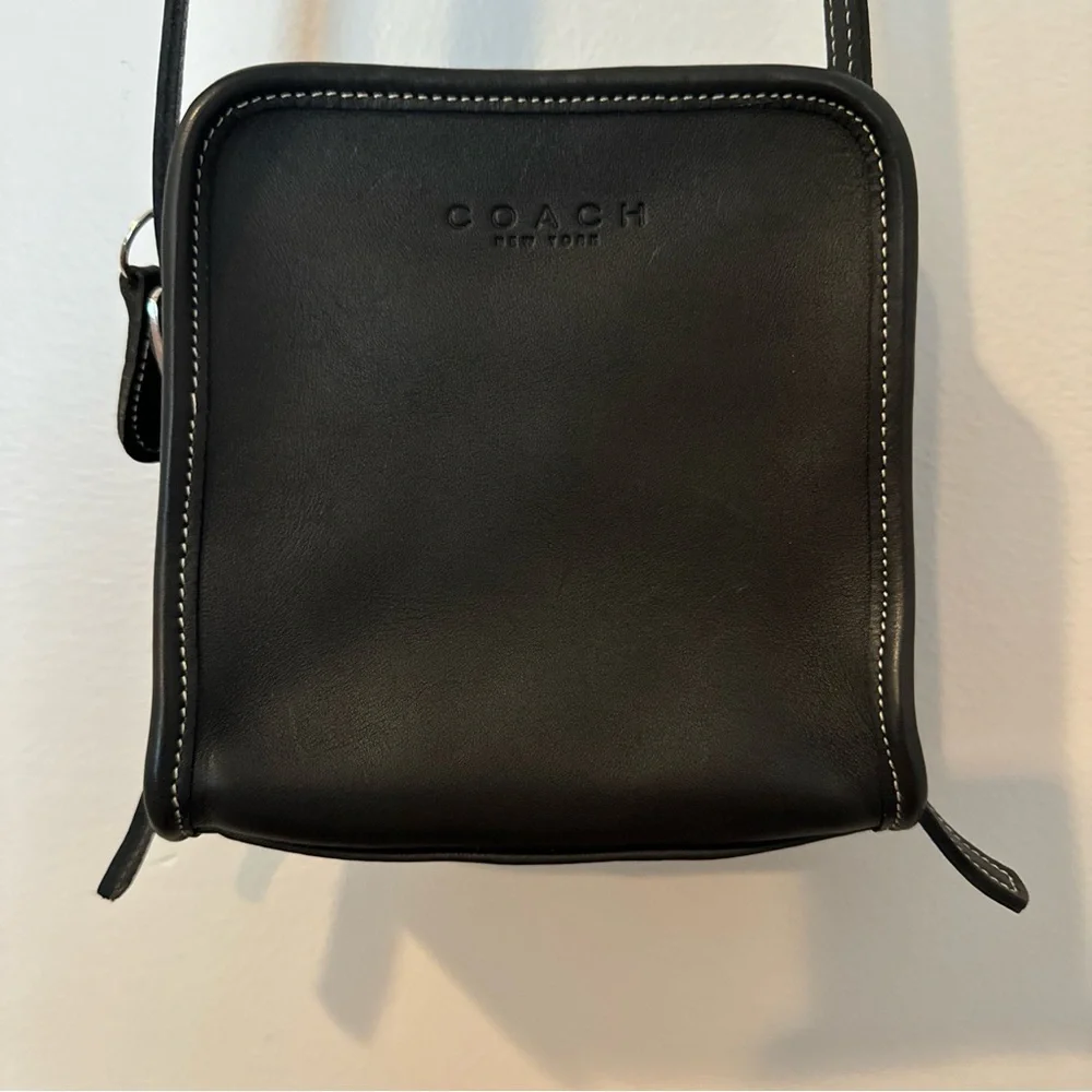 Vintage Coach Bellini Purse Crossbody‎ Bag  Leather #9139 , Costa Rica Black